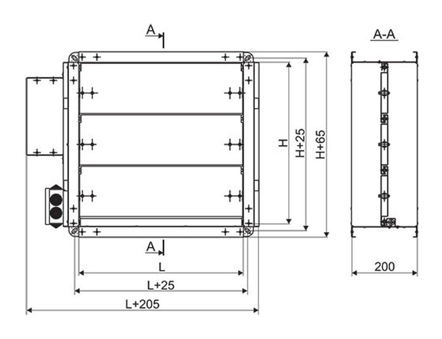 Клапан воздушный утеплённый КВУ 1000×1100 Клапан воздушный утеплённый КВУ 1000×1100