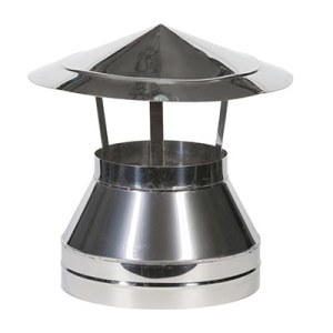 Зонт сэндвич 140/220 мм нержавейка/нержавейка 0,5 мм Ванвент